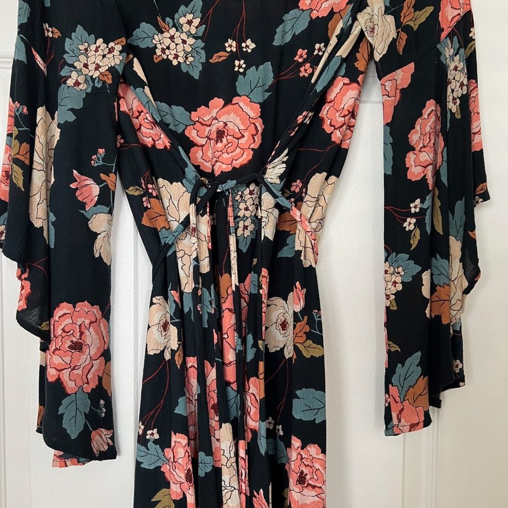 Billabong Always Love Floral Long Sleeve Dress, Size S - Picture 6 of 7